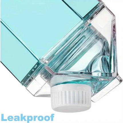 4pcs Large Capacity Square Mug Transparent Plastic Water Juice Drinking Cups