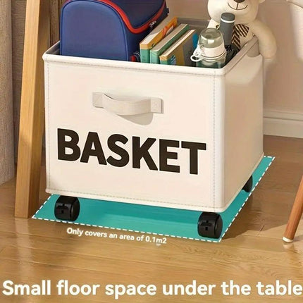 Rolling Storage Basket with Wheels for Under Desk or Shelf Organisation