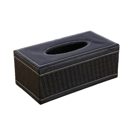 High-End PU Leather Tissue Box Holder for Hotel Home Office Decor Elegant Design