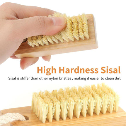 2pcs Nail Cleaning Brush Manicure Tool Set for Hands and Nails Care Essentials