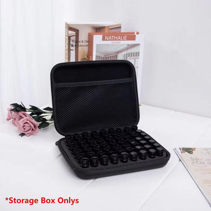 Portable 63 Compartment Essential Oil Bottle Organiser 1-3ML Storage Carry Bag
