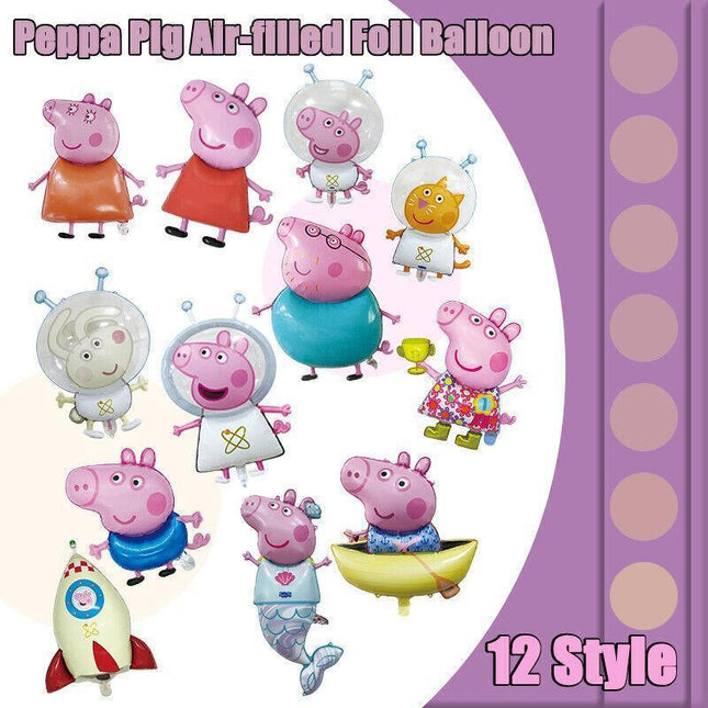 Peppa Pig Air-filled Foil Balloon Kids Birthday Theme Party Decoration AU - Aimall