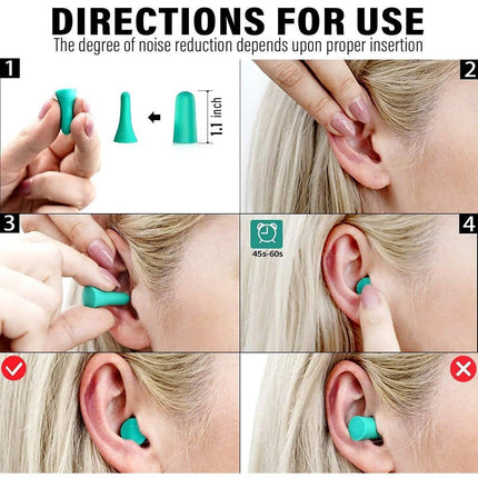 1/2/4 Pairs Soundproof Capsule Earplugs Noise Reduction Ear Plugs for Sleeping