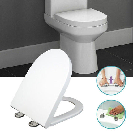 Toilet Seat Cover Universal Toilet Lid Cover Replacement Bathroom Seat Cover