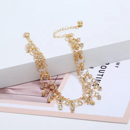 Boho Beach Anklet for Women Fringe Dance Jewelry Fashion Ankle Bracelet Chain