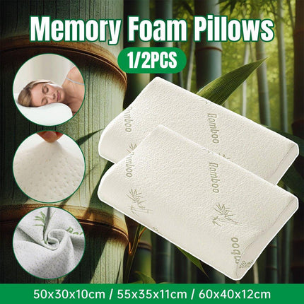 1/2PCS Memory Foam Neck Pillow Wavy Contour Slow Rebound Pillow