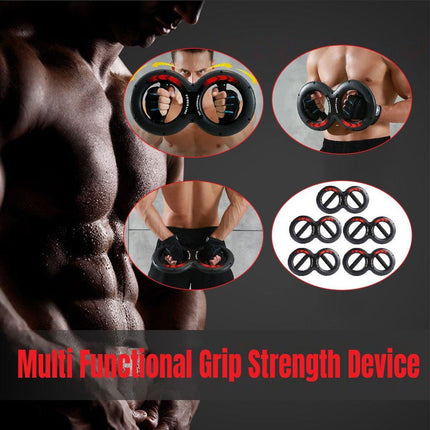 Multifunctional Arm Strength Grip Wrist Power Device Fitness Hand Grip Enhancer