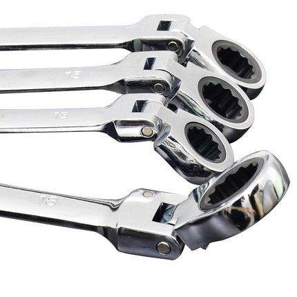 Adjustable Head Ratchet Wrench Dual Purpose Labor Saving Quick Spanner Tool