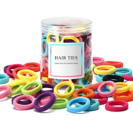 200Pcs Women Girls Hair Bands Ties Rope Rings Elastic Hairband Ponytail Holder