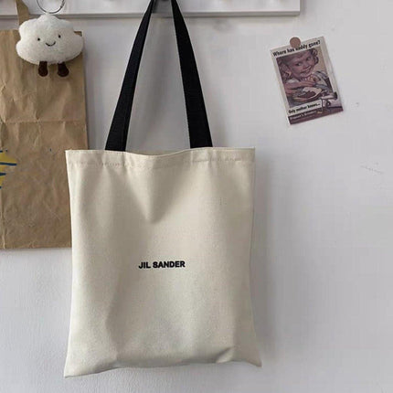 Canvas Shoulder Bag for Women Student Fashion All in One Shopping Tote Handbag