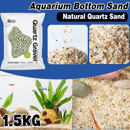 Natural Quartz Sand Aquarium Decoration Natural Fish Tank Base Sand River Stone - Aimall