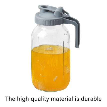 32oz Mason Jar with Lid Carrying Handle Airtight Glass Jar for Drinks or Storage