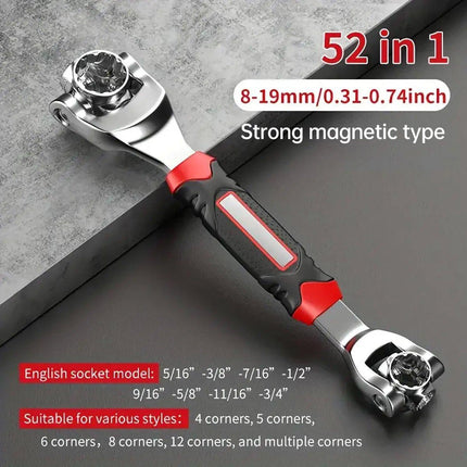 52-in-1 Universal Socket Wrench Multi-Function Multi-Angle Rotary Wrench Tool