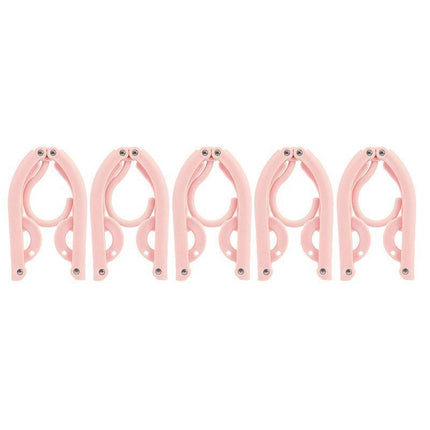5/10pcs Travel Portable Folding Hangers for Clothes Business Trip Essentials