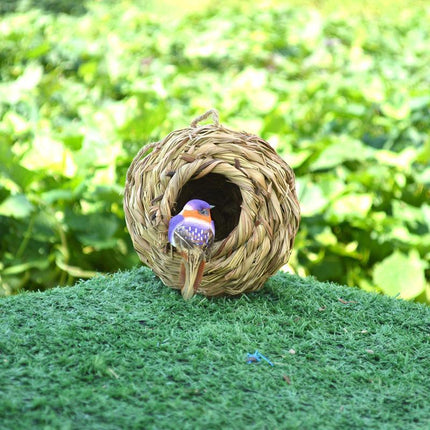 Qttie Bird Nest Breeding Box House Bed Cage Hut Cave Canary Finch Budgie Parrot - Aimall