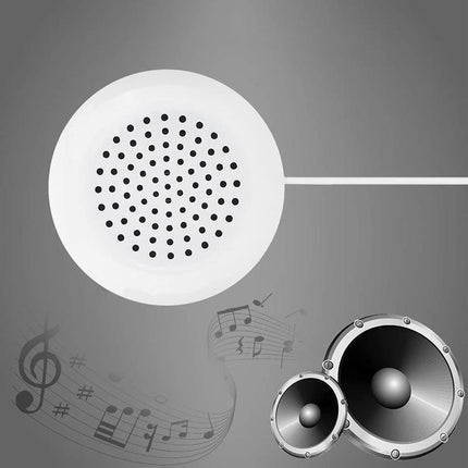 White Mini 3.5mm Pillow Speaker For iPhone iPod CD Radio MP3 MP4 Player - Aimall