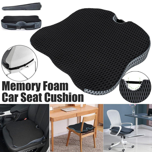Universal Car Seat Cushion Memory Foam Office Chair Breathable Comfortable Pad