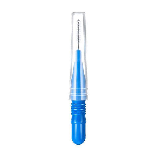 200PCS Interdental Brush Floss Sticks Tooth Floss Head Toothpick Cleaning New Blue - Aimall