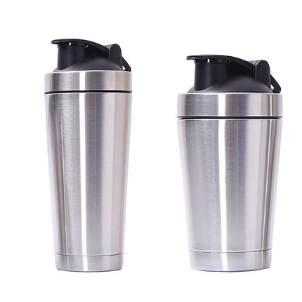 500/750ML Stainless Steel Protein Blender Shaker Cup Bottle Mixed Water Sport
