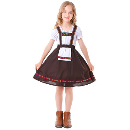 Oktoberfest Girl Costume Bavarian Dress Traditional Folk Festival Slip Dress - Aimall