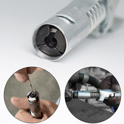 1/8" NPT Grease Gun Coupler Quick Release Lock On Coupling Car Workshop Farm Aimall