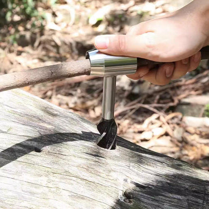 Outdoor Survival Tool Wood Drill Manual Hand Auger Wrench for Bushcraft Settlers - Aimall