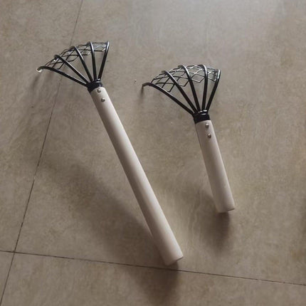 2X Clam Rake Net 5Claw Wood Handle Rake Shell Digging Tool Dig Seafood Tool