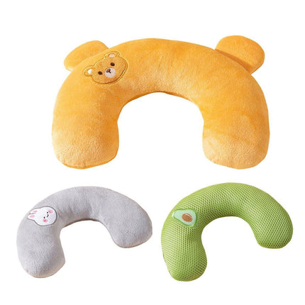 Dog Pet U Shaped Pillow Cartoon Breathable Cat Sleeping Cushion for All Seasons