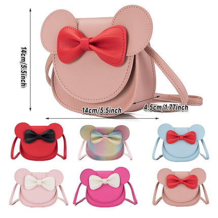 Cute Bowknot Crossbody Bag Fashionable Girls Shoulder Bag Slanting Mini Handbag