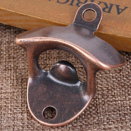 10X Rustic Cast Iron Bottle Opener With Screws Zinc Alloy Wall Mounted Opener - Aimall