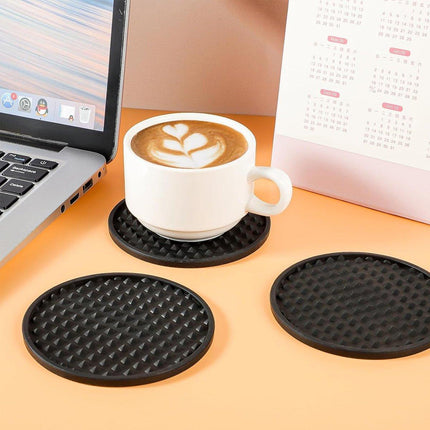 6pcs Silicone Coaster Non-slip Heat Resistant Table Mats Tea Cup Drink Holder