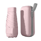 Portable Compact Five-Fold Umbrella UV Sun Protection Travel Manual Umbrella