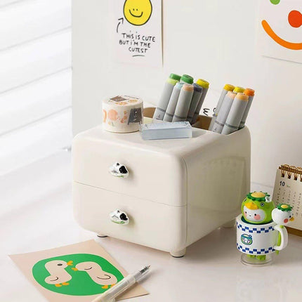 Multifunctional Desktop Organizer Storage Drawer Box for Office and Study Desks