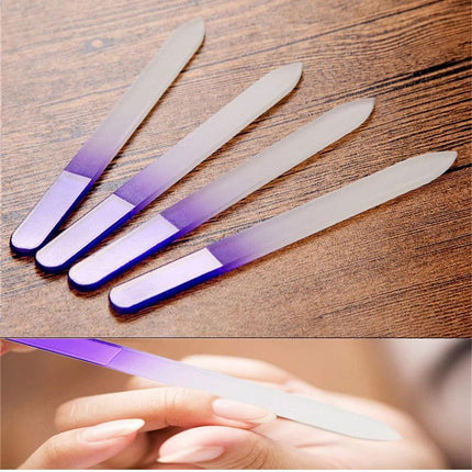 Durable Crystal Glass Nail File Buffer Art Files Manicure - Aimall