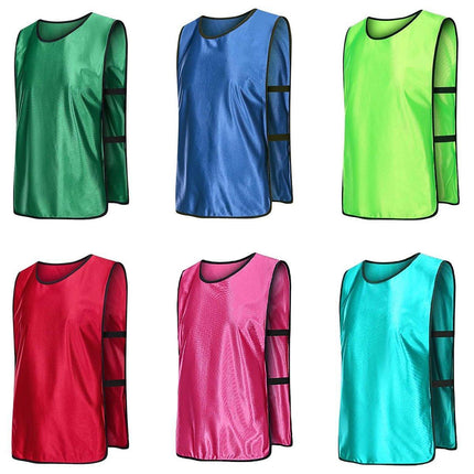 6X Sports Training Bibs Soccer Vests Group Team Bibs Basketball Cricket Football