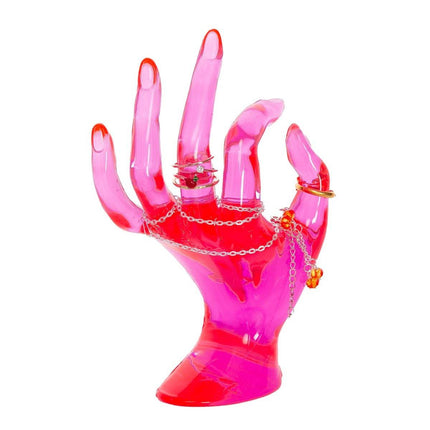Plastic Ring Display Rack Jewelry Hand Mold Stand for Rings Accessories Display