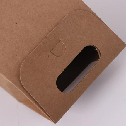 100PCS Christmas Gift Packing Paper Bag Candy Cookie Treat Box Kraft Party Bag - Aimall
