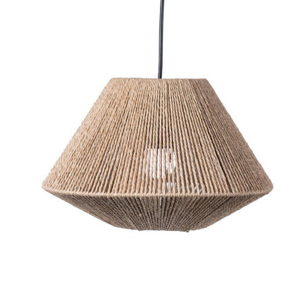 PasRustic Style Faux Rattan Lampshade Creative Lamp Shade Decoration for Home