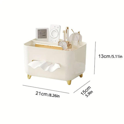 Tissue Box Dispenser Storage Box Napkin Case Remote Control Box Multi-Function