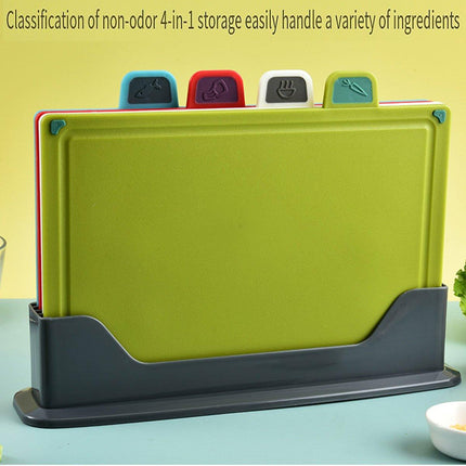4pcs Multi Purpose Chopping Boards Durable Cutting Boards for Household Kitchen