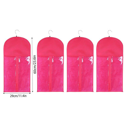 4pcs Non-Woven Wig Dust Bag Storage Covers for Hair Extensions Wig Protection