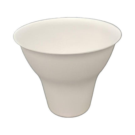 50pcs Disposable Ice Cream Cups Degradable Sugarcane Pulp Eco-Friendly Party