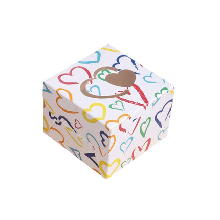 25PCS Large Square Colour Gift Boxes for Valentines Day Surprise and Lucky Gift