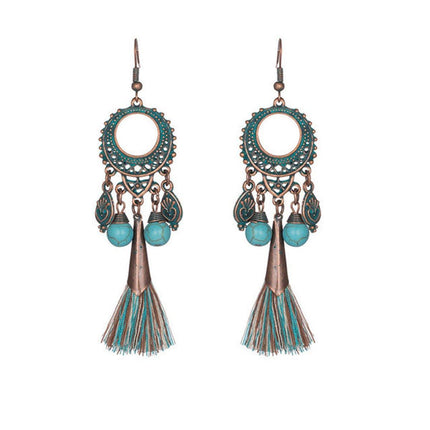 Vintage Tassel Earrings for Women Long Ethnic Style Dangle Fashion Jewellery
