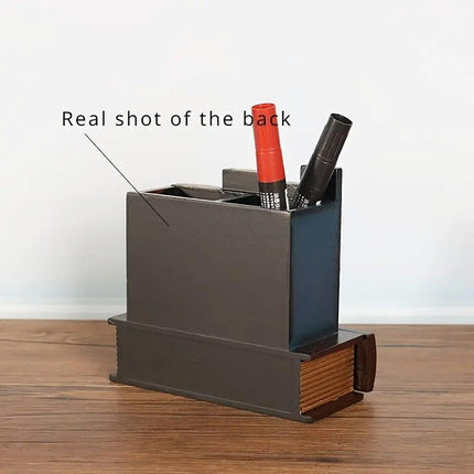 European Retro Pen Holder Creative Desktop Storage Box Office Decorations Gift