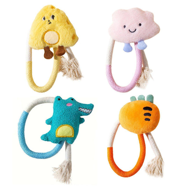 Bite String Tease Cat Stick Doll Catnip Toy for Kittens Grinding Teeth Pet