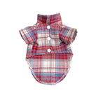 Soft Puppy Plaid Shirt Dog Clothes Jumpsuit Cat Pet Check Coat Summer T-shirt