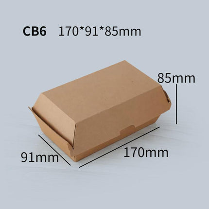 UP To 250PCS New Cardboard Hot Dog Box - Brown Corrugated Kraft - Plain - Aimall