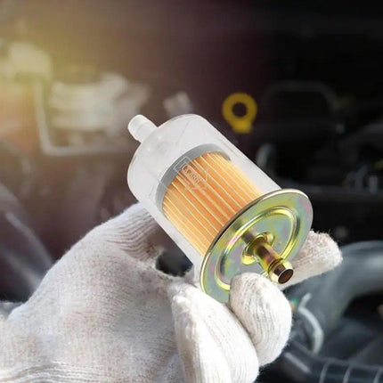 10pcs Motorcycle Fuel Filter Gasoline Cup Transparent Exhaust Detection Filter