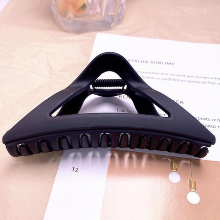 Women's Simple Hair Claws Clip Large Geometric Barrette Ponytail Clamp Hairpin - Aimall